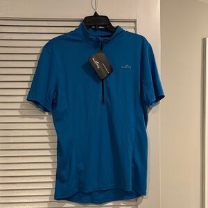 Quechua Men's Blue Performance Polo Shirt